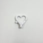 Spray Painted Alloy Heart Connector Clasps Metal Hardware 10pcs 11