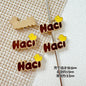 Signboard Metal Beads Painted Sanrio Series Colorful 10pcs 23