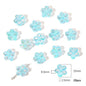 Transparent Chubby Five-Petal Flower Acrylic Beads 15mm Colorful 20pcs 9
