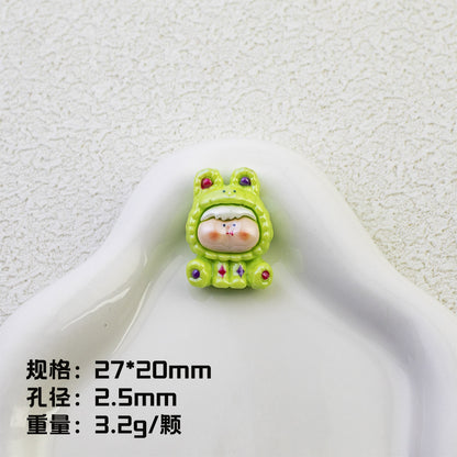 Plating Pop Mart Lilith Resin Beads Glossy Animal Hoodie 10pcs 11