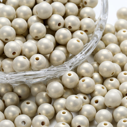 Imitation Pearl Acrylic Beads 8mm-12mm Macaron Colored Pastel 11