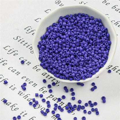 Frosted Seed Glass Beads 3mm Soft Matte Colors 1400pcs 10