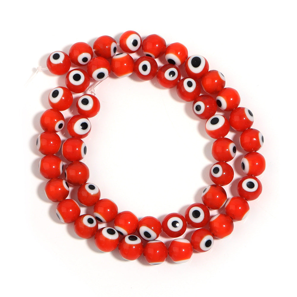 Lampwork Millefiori Evil Eye Glass Beads 4mm Antique Style 90pcs 17