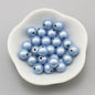 Glossy Metallic Round Acrylic Beads 10mm Colorful Assorted 50pcs 12