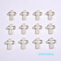 Transparent Cross Acrylic Beads 16mm Colored Glossy 100pcs 6