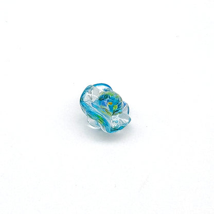 Lampwork Glass Beads Mushroom 15mm Hand Painted Colorful 10pcs 18