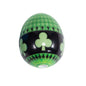 Easter Heart Egg Acrylic Beads 20mm Plaid Pattern 10pcs 9