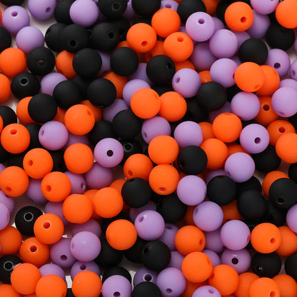 Rubberized Round Acrylic Beads 15mm Mixed Colors 20pcs 14