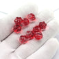 Pumpkin Glass Beads 10mm Imitation Jade Transparent Colors 20pcs 9