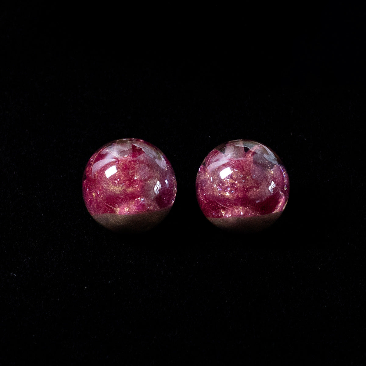 Clear Nine-Tailed Fox Resin Beads 16mm Round Mixed Colors 10pcs 6