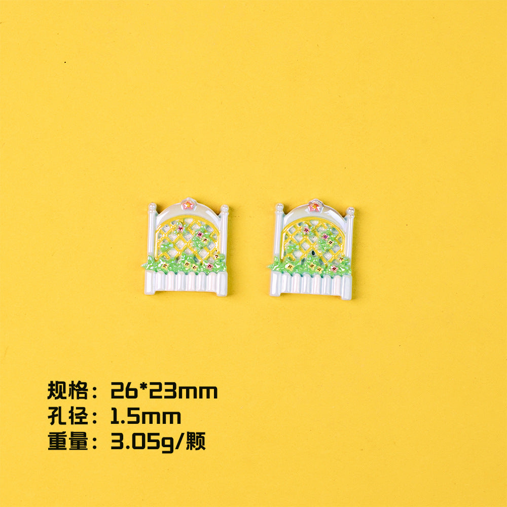 Plating Miniature Furniture Resin Beads Cute Animal Design 10pcs 9