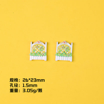 Plating Miniature Furniture Resin Beads Cute Animal Design 10pcs 9