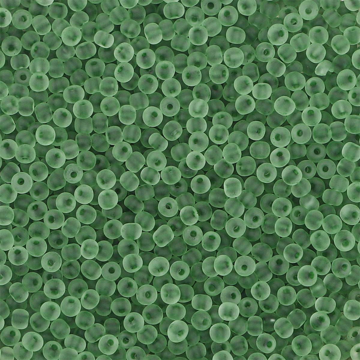 Transparent Frosted Seed Glass Beads 2mm with 1mm Hole 660pcs 45
