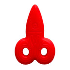Silicone Focal Beads Creative Scissors Embossed Details Color Mix 20pcs 6