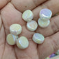 Plating Flat Round Acrylic Beads 12mm Solid Color 250pcs 6