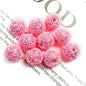 Glitter Bubblegum Beads 16mm Colorful Iridescent Sparkle 1pc 11