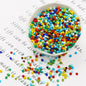 Frosted Seed Glass Beads 3mm Soft Matte Colors 1400pcs 14