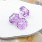 Purple Tone Resin Spacer Beads Mixed Shapes and Finishes 40pcs 18