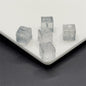 Carving Square Glass Beads 14mm Transparent Pastel Mixed 100pcs 7