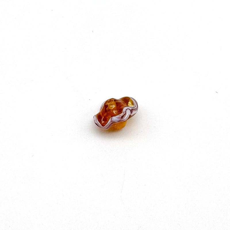 Lampwork Glass Beads Mushroom 15mm Hand Painted Colorful 10pcs 16