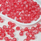 Crackle Glass Beads Round 10mm Transparent Mixed Colors 50pcs 28