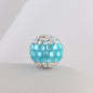 Disco Ball Rhinestone Beads 16mm Iridescent Acrylic 6pcs 7