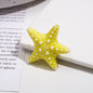 Gradient Starfish Acrylic Beads 21/38mm Two-Color Textured 10pcs 8