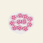 Silicone Focal Beads Petal Cookies Floral Cut Out Design 20pcs 8
