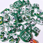 Snopy and Starbuc Mixed Acrylic Beads Playful Cafe Design 50pcs