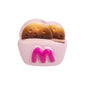 Painted Mcdon Fries Acrylic Beads 22mm Colorful 10pcs 9