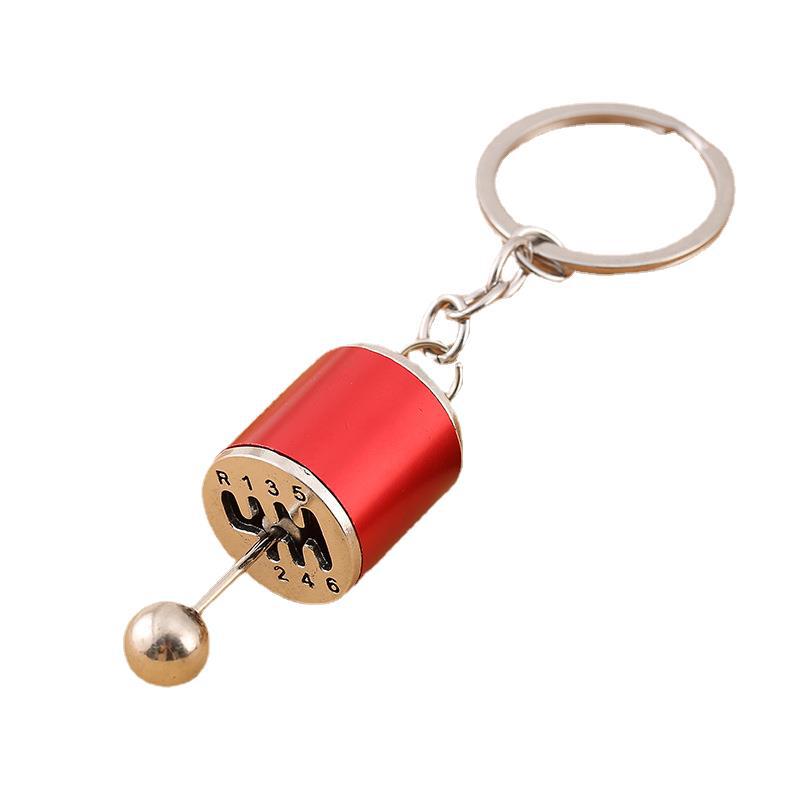 Vintage Car Shifter Keychain Zinc Alloy Movable Stick Shift Charm 5