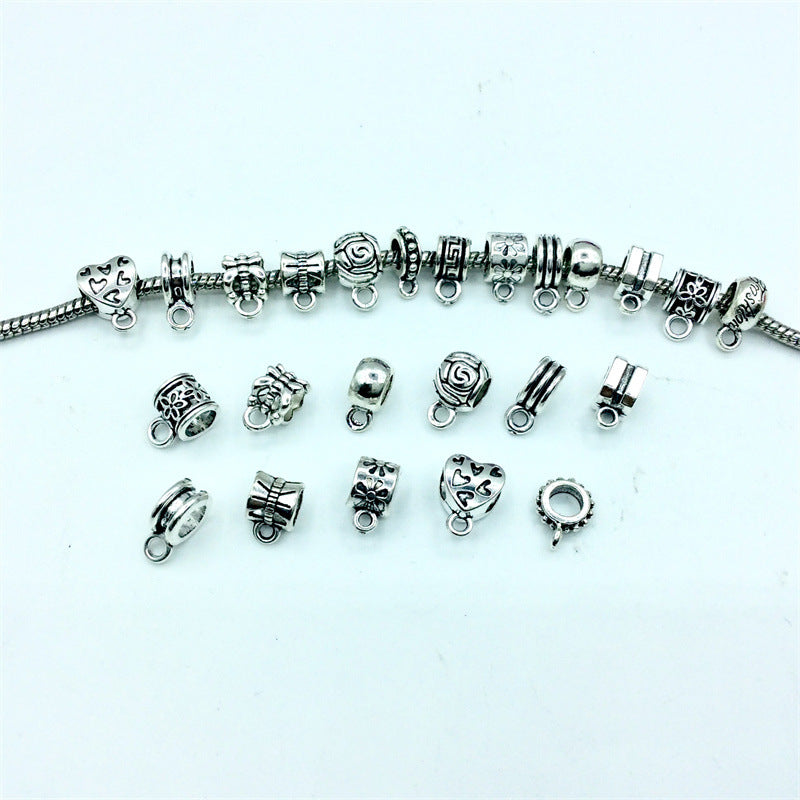 Alloy Bead-hanger Spacer Beads Large Hole 200pcs