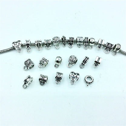 Alloy Bead-hanger Spacer Beads Large Hole 200pcs