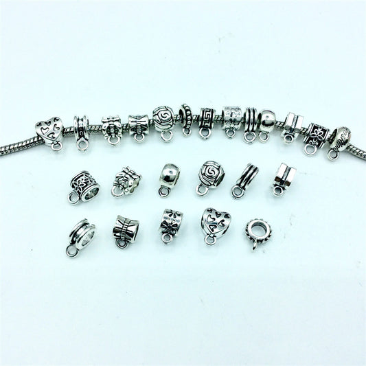 Alloy Bead-hanger Spacer Beads Large Hole 200pcs