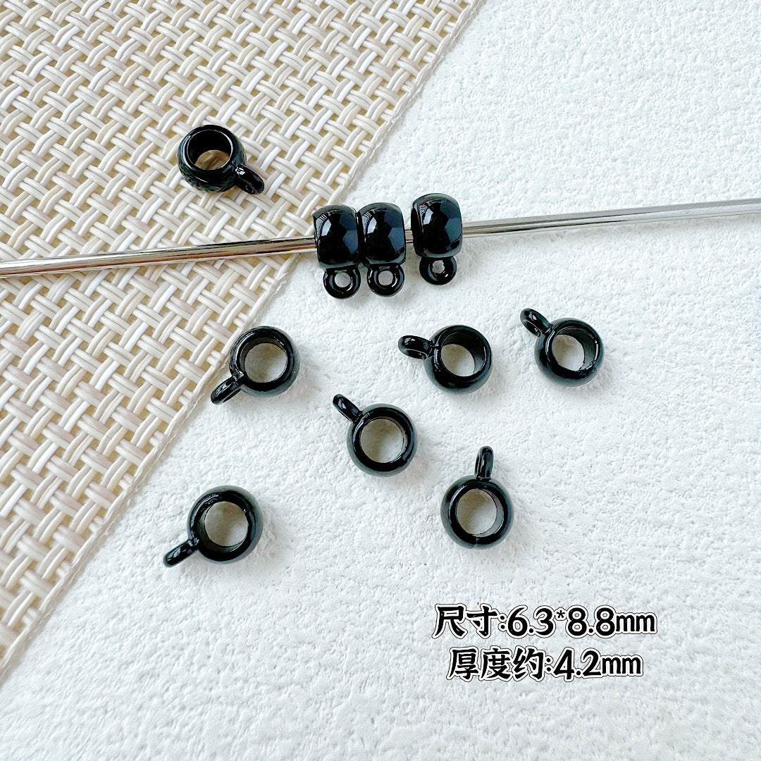 Cup Metal Beads 8mm Baking Painted Pastel Colors 30pcs 15