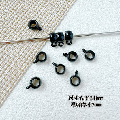 Cup Metal Beads 8mm Baking Painted Pastel Colors 30pcs 15
