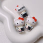 3D Painted Acrylic Beads 26mm Sun Kissed Hello KT Character 5pcs 7