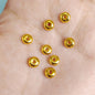 Alloy Round Spacer Beads 6mm 4mm Glossy Tibetan Style 100pcs 7