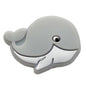 Silicone Focal Beads Whale Side Profile 20pcs 7