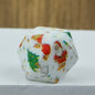 14mm Hexagon Silicone Beads Printed Camouflage Leopard Design 50pcs