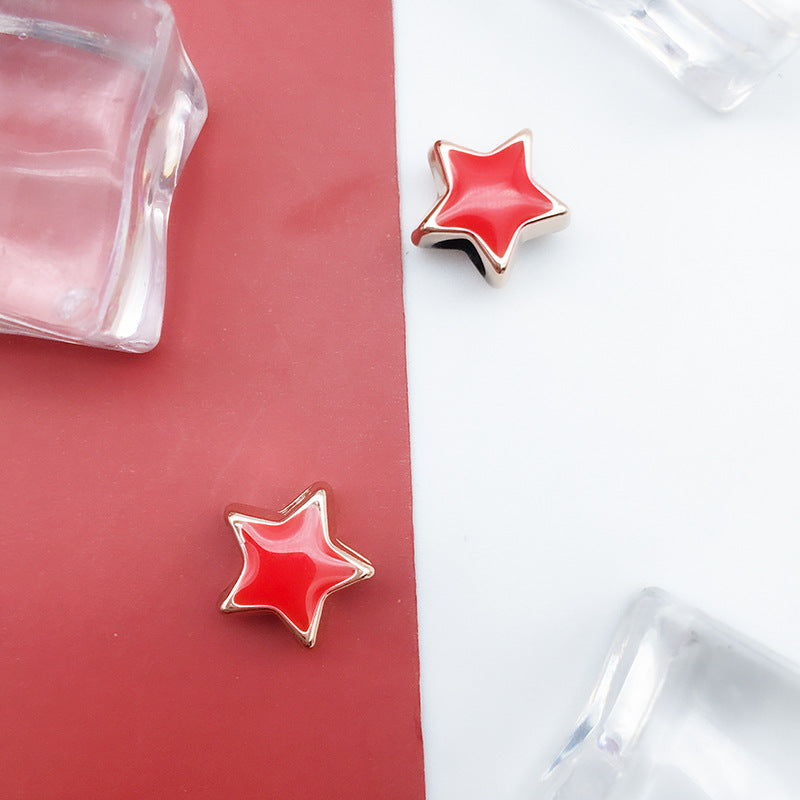 Enamel CCB Plastic Acrylic Beads 9-15mm Large Hole Playful Shapes 40pcs 39