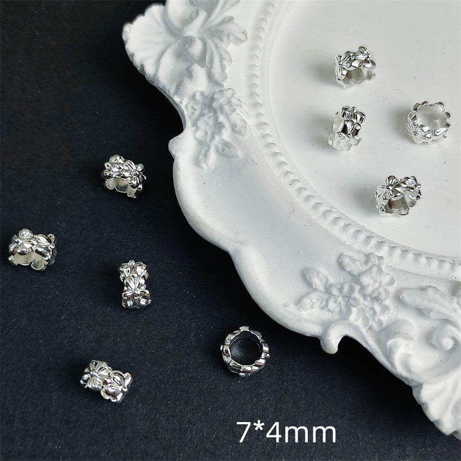 Alloy Wreath Spacer Beads 7mm Tibetan Style 100pcs 6