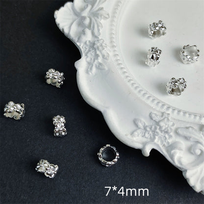 Alloy Wreath Spacer Beads 7mm Tibetan Style 100pcs 6