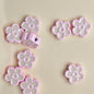 Flower Metal Beads 10mm Baking Painted Two-Color Zinc Alloy 10pcs 11