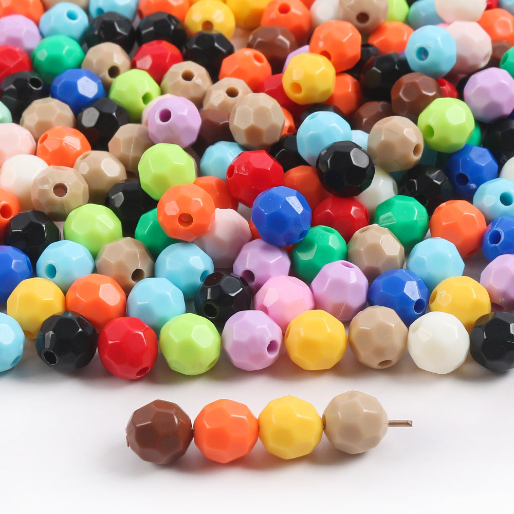 Glow Faceted Acrylic Beads 7mm Glow In The Dark 150pcs