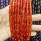 Transparent Bamboo Shape Glass Beads 6x12mm Glossy Finish 5 Strands 8