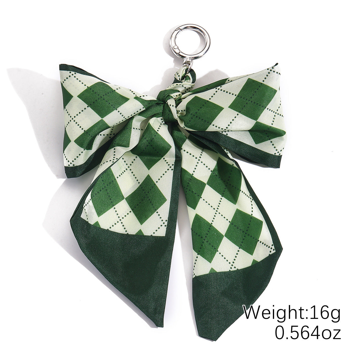 Stylish Ribbon Bow Polyester Keychain Fashionable Accessory 2pcs 9