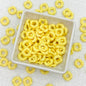 Acrylic Wavy Spacer Beads 12mm Baking Painted Colorful 50pcs 12