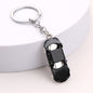 Metal Car Keychain Enamel Finish Zinc Alloy Blue Black Red 3
