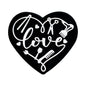 Silicone Focal Beads Love Hair Salon Heart Shape with Hairstyling Tools 20pcs 6